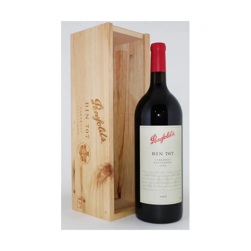 2004 Penfolds Bin 707 Cabernet Sauvignon 1.5L Magnum Original Wooden Box