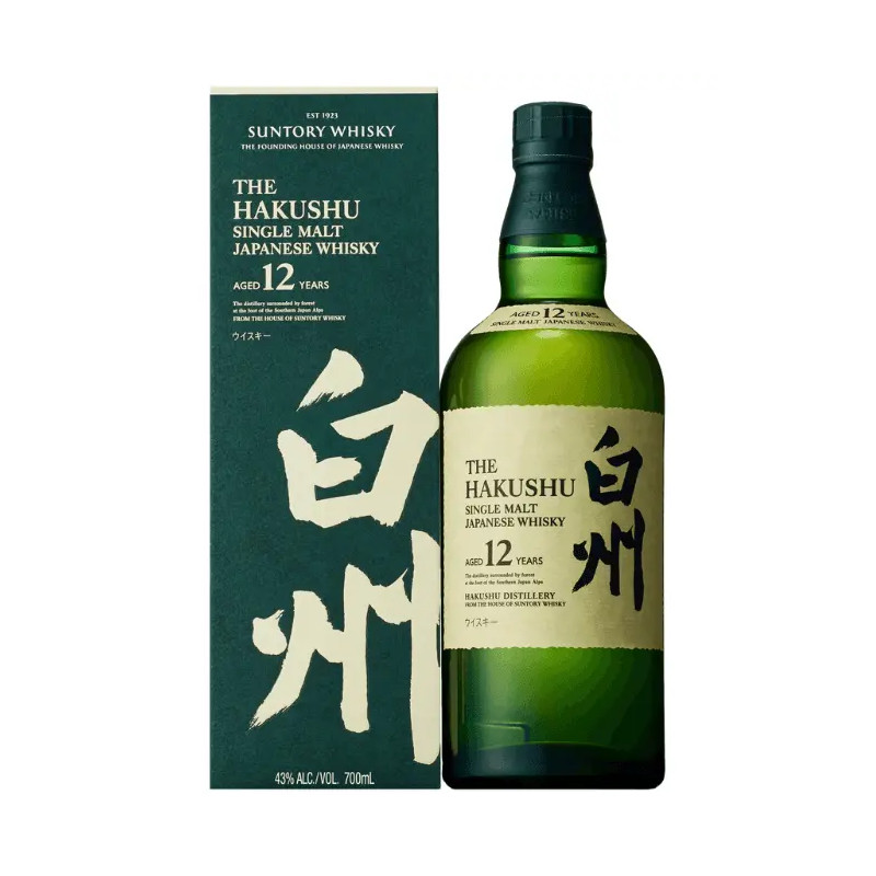 The Hakushu 12 Year Old Single Malt Japanese Whisky 700ml