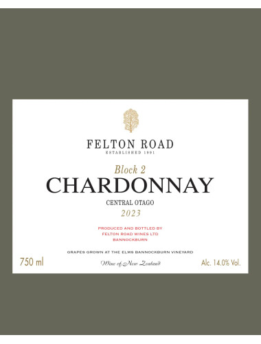 2023 Felton Road Block 2 Chardonnay 1.5L Magnum