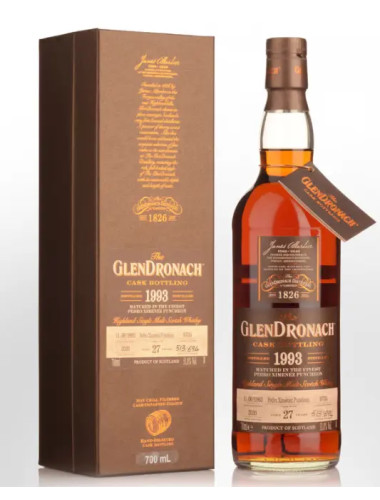 GlenDronach 1993 27 Year Old PX Puncheon Single Cask #6735 700ml