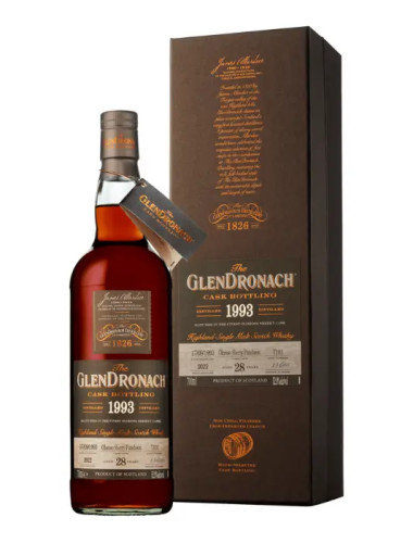 GlenDronach 1993 28 Year Old Oloroso Sherry Puncheon Single Cask 700ml