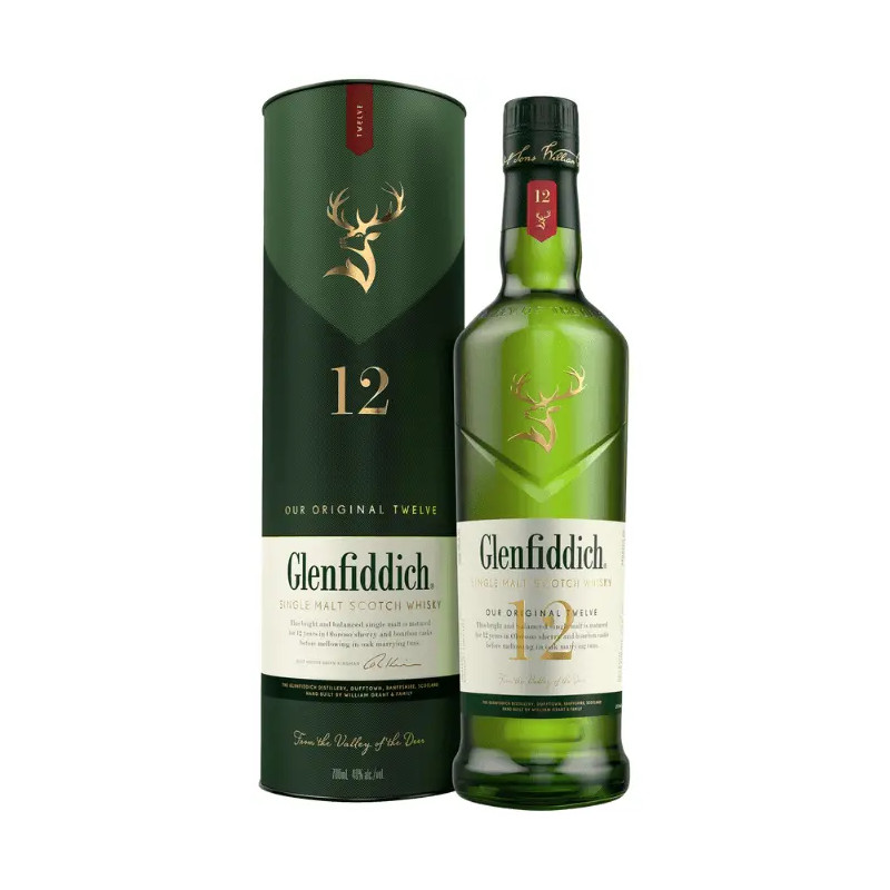 Glenfiddich 12 Year Old Single Malt Scotch Whisky 750ml
