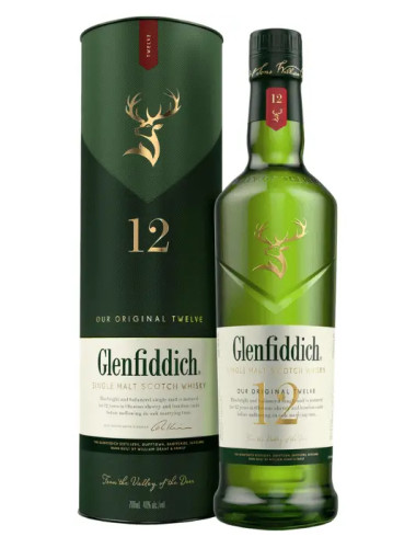 Glenfiddich 12 Year Old Single Malt Scotch Whisky 750ml