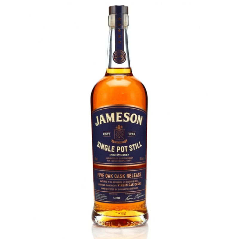 Jameson Single Pot Still - Five Oak Cask Release Whiskey 700ml