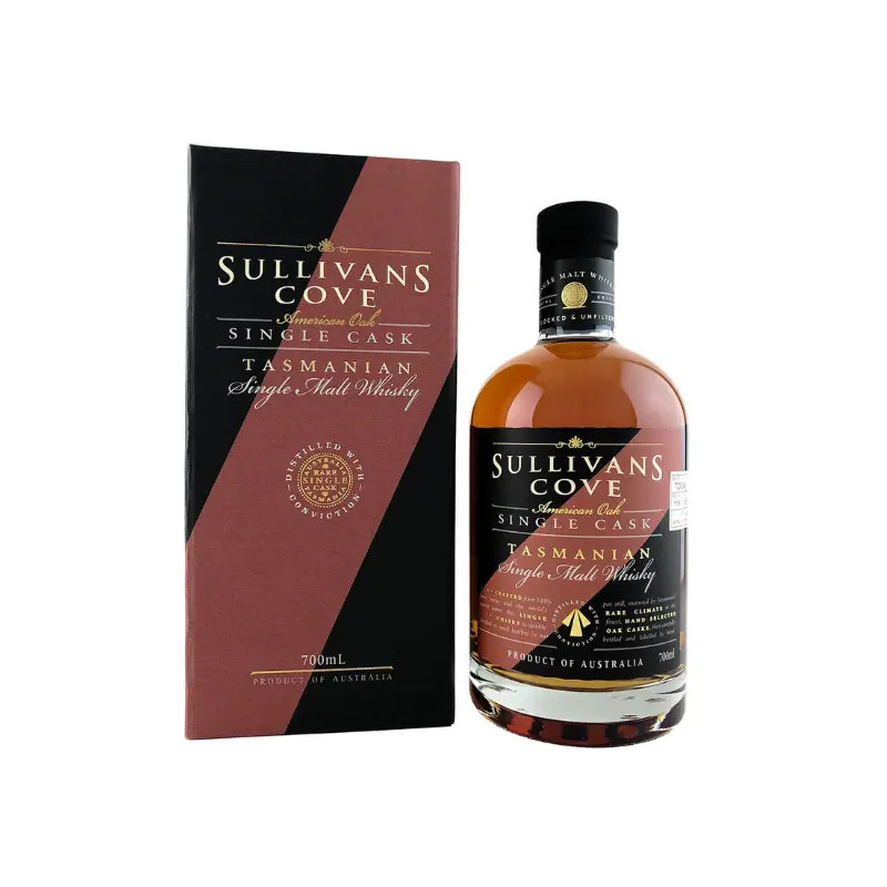 Sullivans Cove American Oak Second Fill Single Cask Single Malt Whisky TD0424 700ml Gift Box
