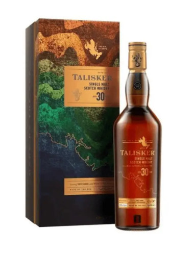 Talisker 30 Year Old Single Malt Scotch Whisky 700ml Amber Gift Box
