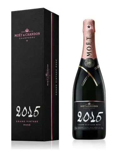 2015 Moet & Chandon Brut Rose Grand Vintage Champagne 750ml Gift Box