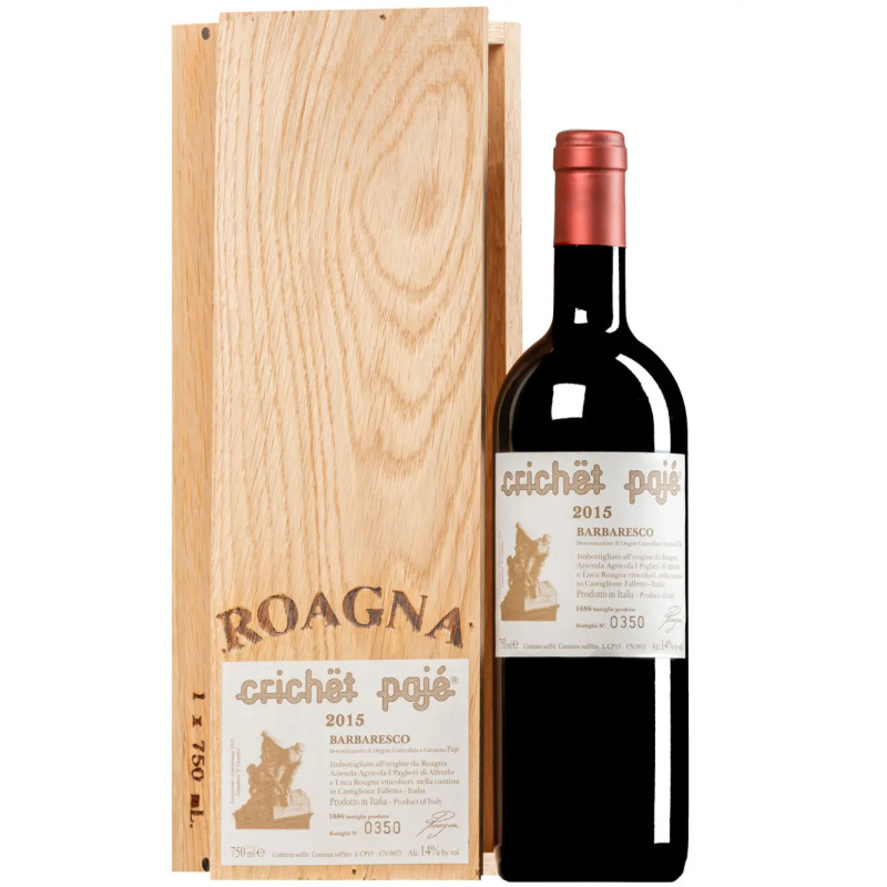2015 Roagna Crichet Paje Barbaresco DOCG 750ml Wooden Box