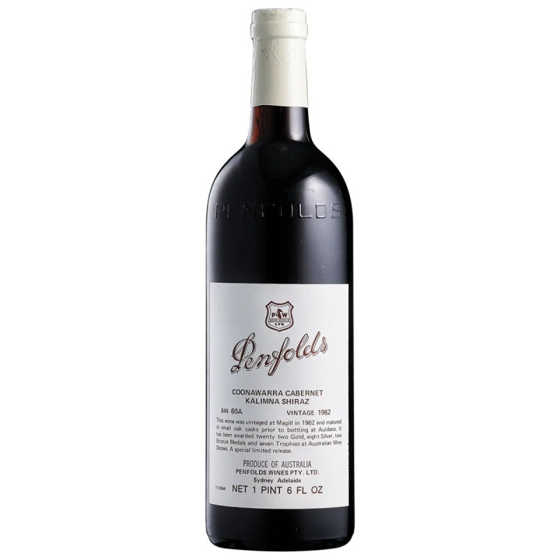 Penfolds Bin 60A Coonawarra Cabernet Sauvignon - Barossa Shiraz 1962