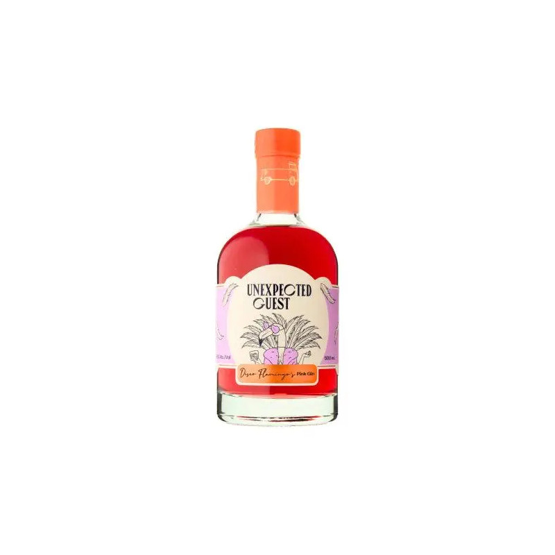 Unexpected Guest Disco Flamingo Pink Gin