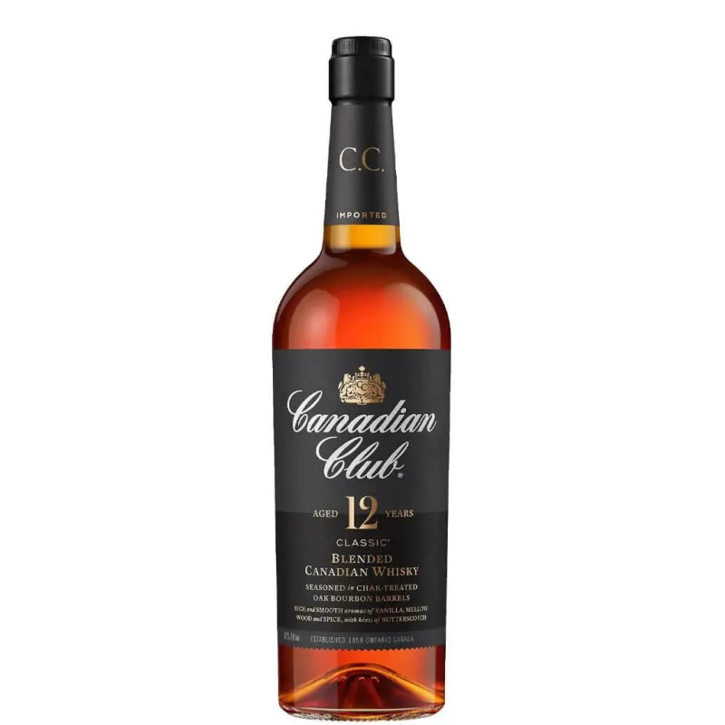 Canadian Club 12 Year Old Classic Canadian Whisky 700ml