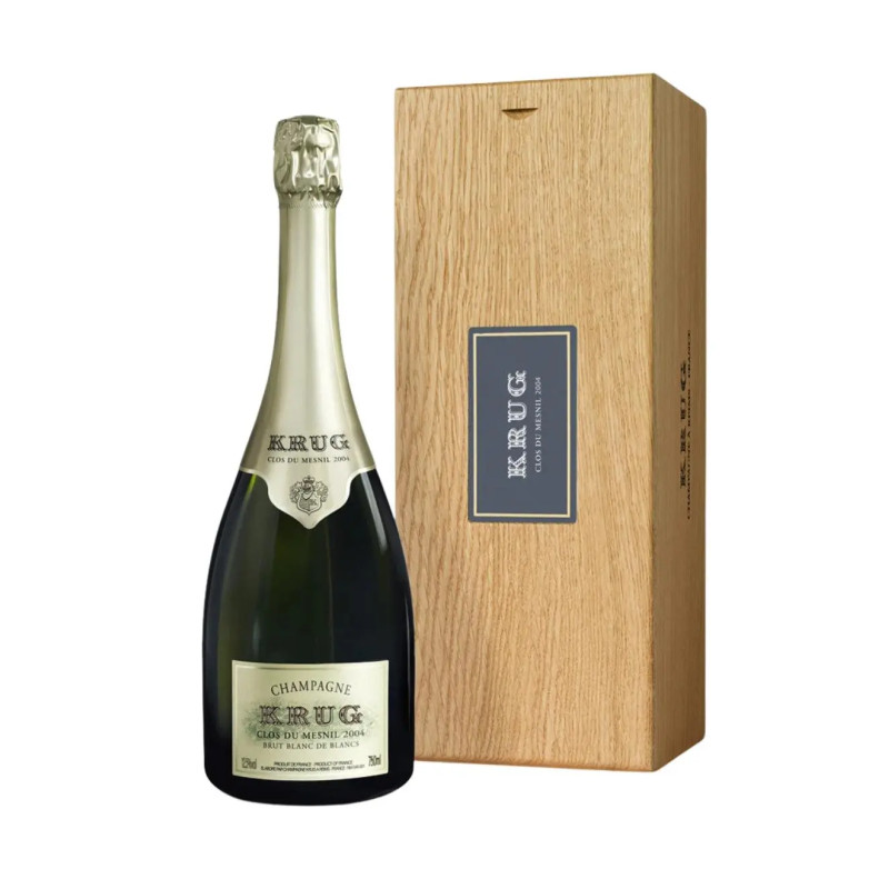 2004 Krug Clos du Mesnil Blanc de Blancs Brut 750ml Orginal Wooden box