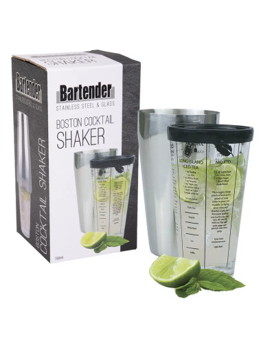Bartender Boston Shaker Cocktail Shaker