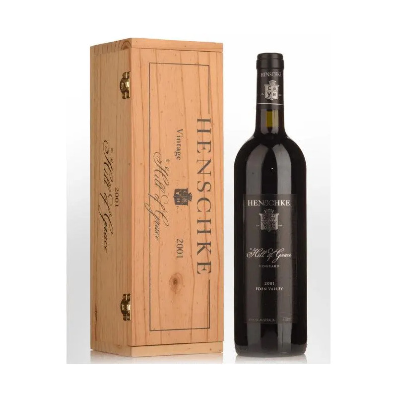 2001 Henschke Hill of Grace Shiraz 750ml Original Wooden Box