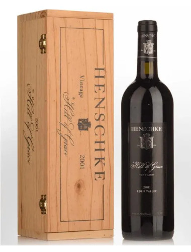 2001 Henschke Hill of Grace Shiraz 750ml Original Wooden Box
