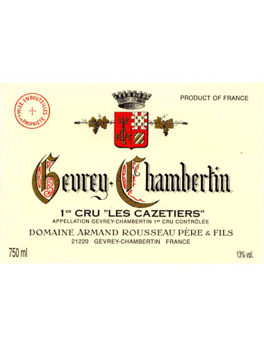 Domaine Armand Rousseau - Gevrey-Chambertin 1er Cru 'Les Cazetiers' - 2008