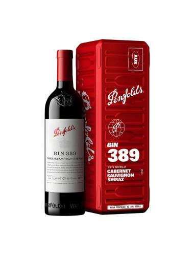 Penfolds Bin 389 Cabernet Shiraz 2023 Tin Gift Box