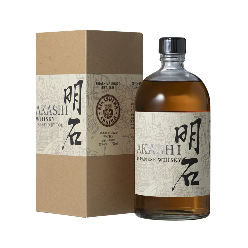 Akashi White Oak Crafted by Toji Malt & Grain Japanese Whisky 700ml