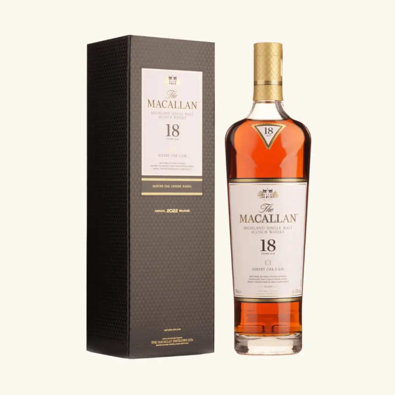 Macallan 18yo Sherry Oak Cask 700ml - 2022
