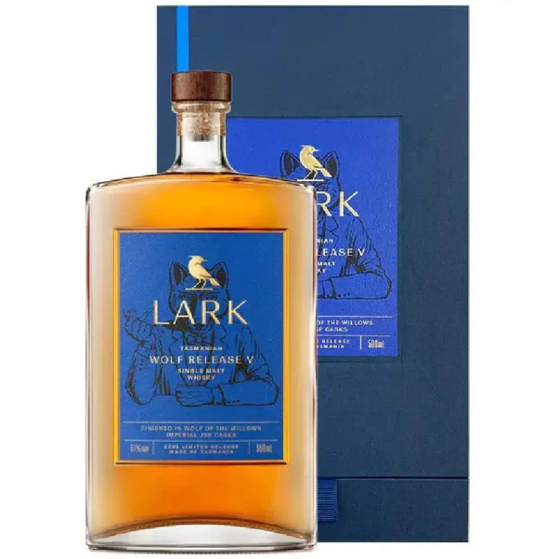 Lark Wolf Release V Single Malt Australian Whisky 500ml