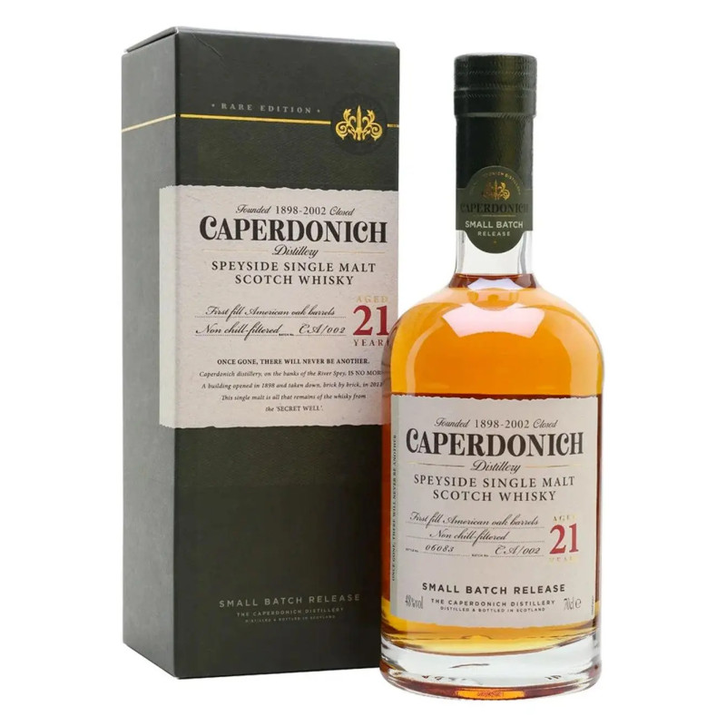 Secret Speyside Caperdonich 21 Year Old Peated Small Batch Release Single Malt Scotch Whisky 700ml