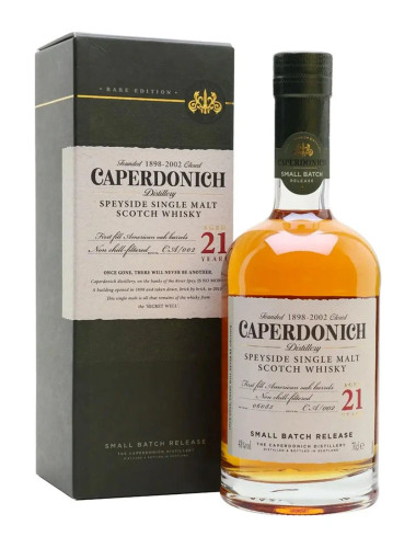 Secret Speyside Caperdonich 21 Year Old Peated Small Batch Release Single Malt Scotch Whisky 700ml