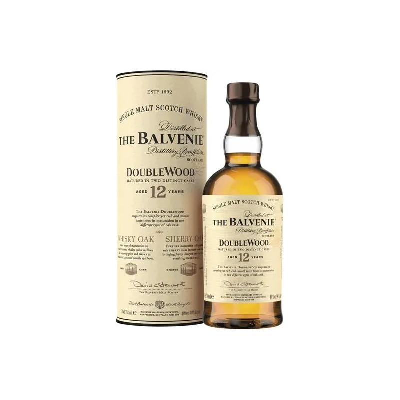 The Balvenie 12 Year Old double wood Scotch Whisky