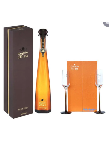 Don Julio 1942 Tequila 750ml + 2 Bonus Flutes.