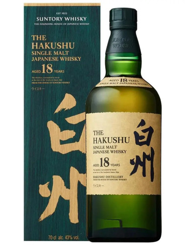 Hakushu 18 Year Old Single Malt Japanese Whisky 700ml