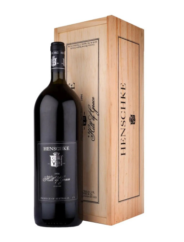1994 Henschke Hill of Grace Shiraz 1.5L Magnum Original Timber Case