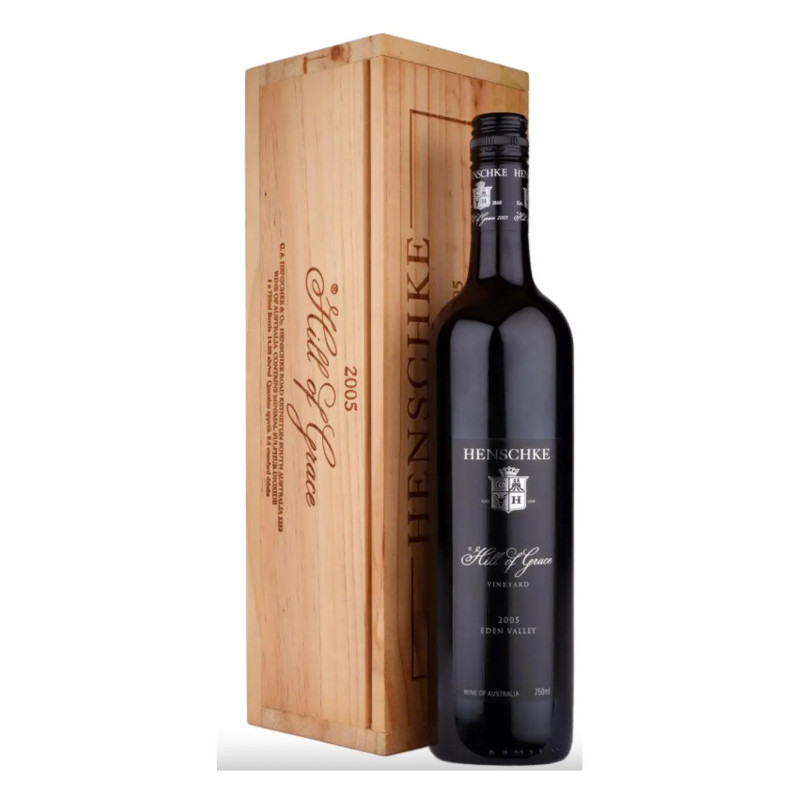 2005 Henschke Hill of Grace Shiraz 750ml Original Wooden Box