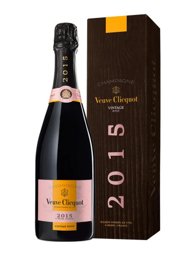 2015 Veuve Clicquot Ponsardin Vintage Brut Rose Champagne 750ml Gift Box