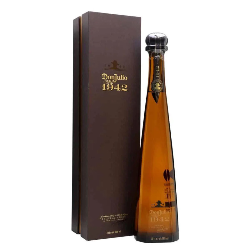 Don Julio 1942 Anejo Tequila 750ml + BONUS Twin Pack Flute Glasses