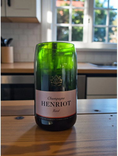 Henriot Rose Champagne Vase