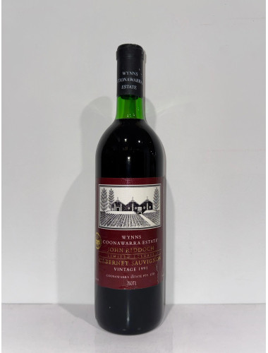 1991 Wynns Coonawarra Estate John Riddoch Cabernet Sauvignon 750ml Minor Label Damage