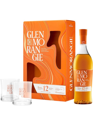 Glenmorangie 12yo Single Malt Scotch Whisky Gift Pack With Glasses 700ml