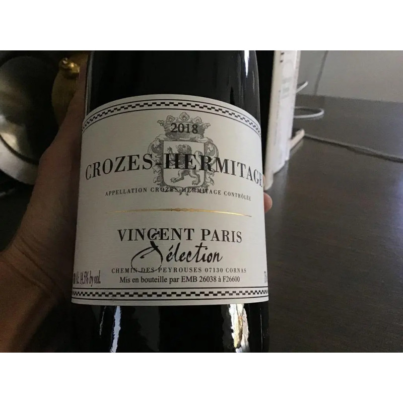 Vincent Paris Crozes Hermitage 2018