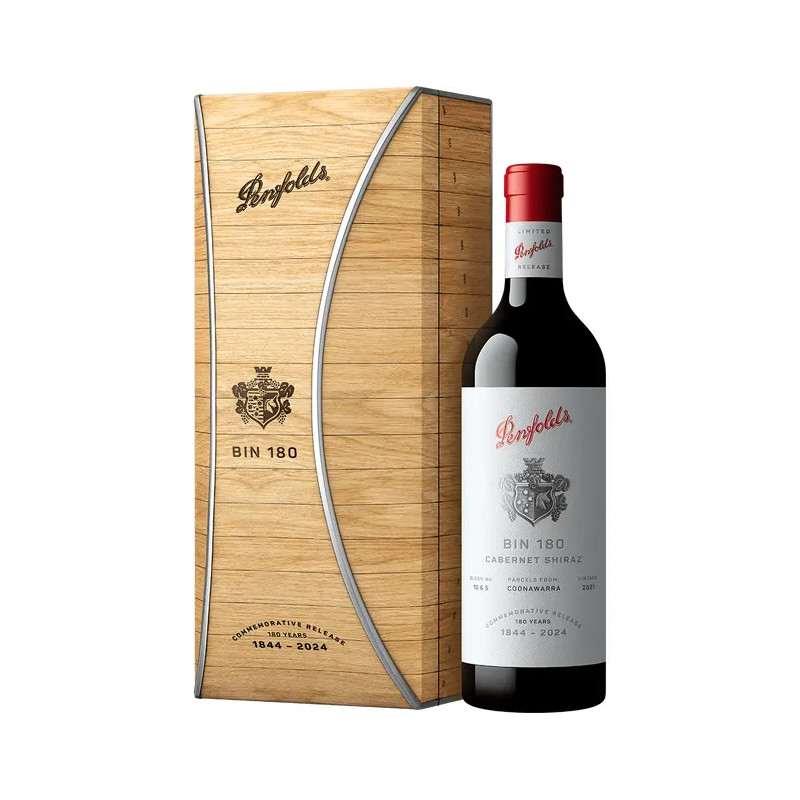 Penfolds Bin 180 Coonawarra Cabernet Shiraz, 2021 180th Anniversary