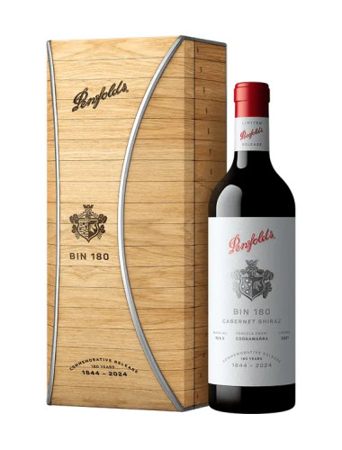 Penfolds Bin 180 Coonawarra Cabernet Shiraz, 2021 180th Anniversary