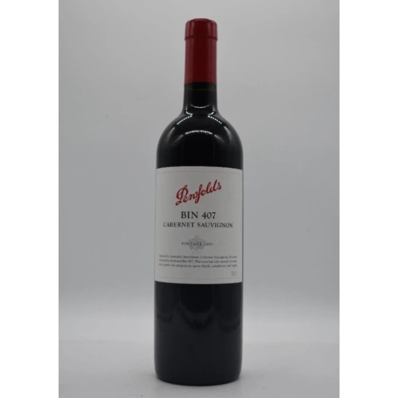2001 Penfolds Bin 407 Cabernet Sauvignon 750ml
