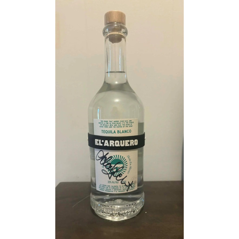 El Arquero Blanco Tequila- Hand Signed By Adam Gilchrist