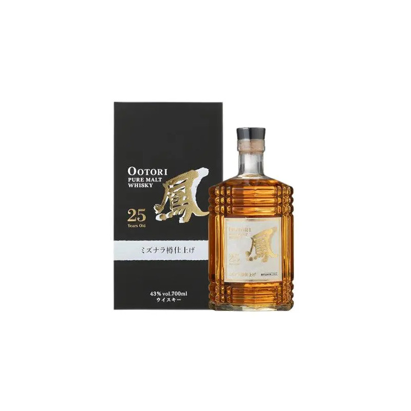 Ootori Pure Malt 25 Years Old Mizunara Finish Japanese Whisky 700ml