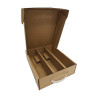 3 Bottle Cardboard Premium Laydown Hinged Postal Carton x 10 units