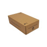 Double Bottle Brown Cardboard Postal Carton x 10 units