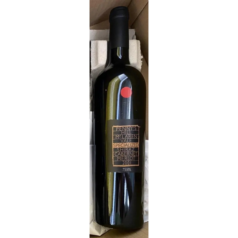 Penny's Hill McLaren Vale Specialised Shiraz Cabernet Merlot 2001 750ml