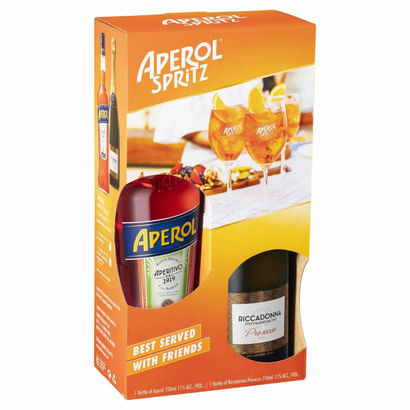 Aperol & Masch Spritz Pack 700ml and 750ml