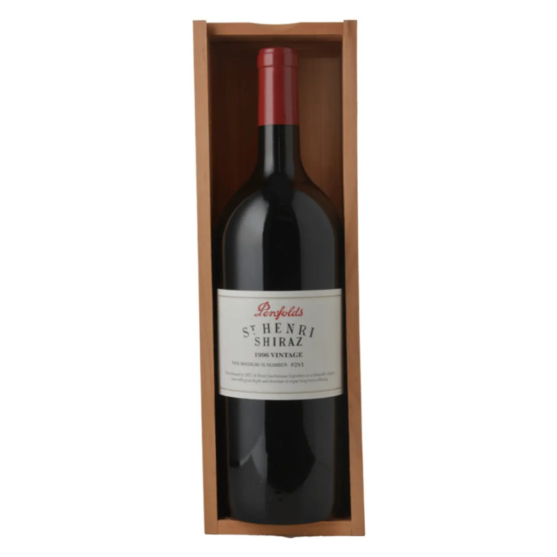 1996 Penfolds St Henri Shiraz 1.5L Magnum timber case