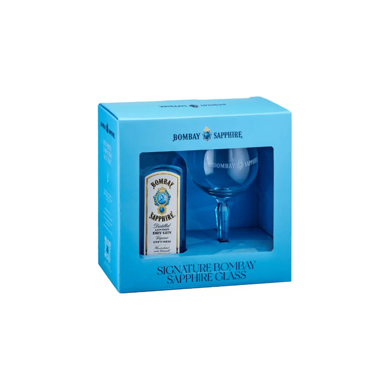 Bombay Sapphire Dry Gin 700Ml & Gin Goblet