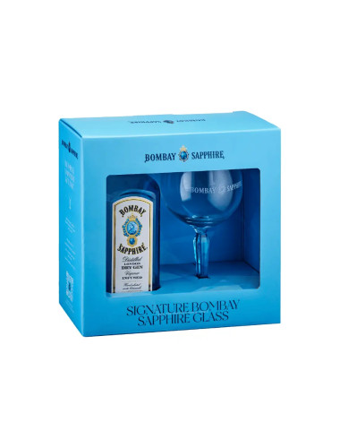 Bombay Sapphire Dry Gin 700Ml & Gin Goblet