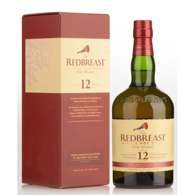 Redbreast 12 Year Old Single Pot Still Irish Whiskey 700ml